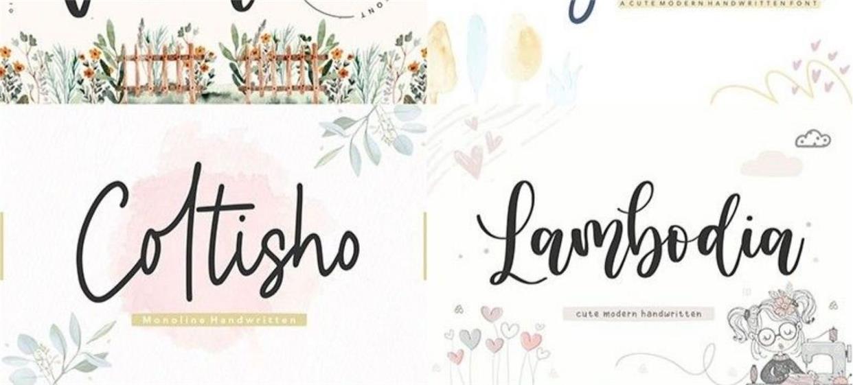🔥600 Commercial-Use Handwritten Connected English Fonts TTF/OTF|For PS/Procreate/Design|Logo/Wedding/Digital Art Styles – Only $0.4! - pixelpenco
