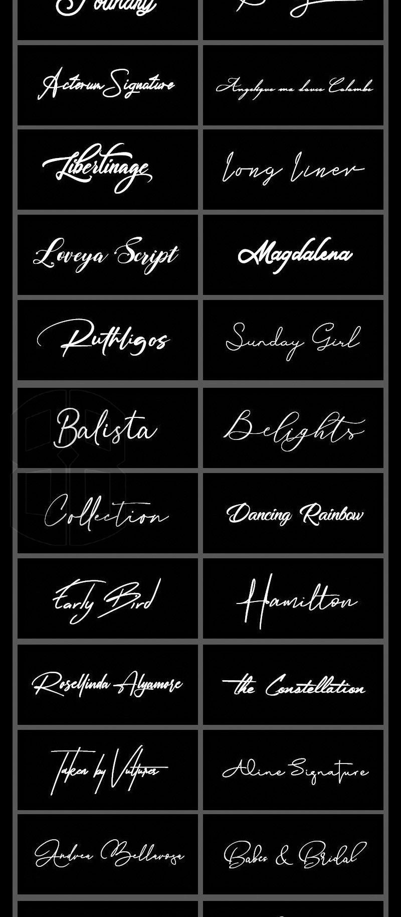 🔥600 Commercial-Use Handwritten Connected English Fonts TTF/OTF|For PS/Procreate/Design|Logo/Wedding/Digital Art Styles – Only $0.4! - pixelpenco