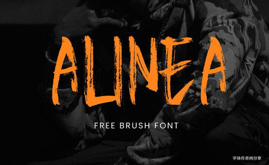 Free Font -Bold Handwritten Brush English Font Alinea – Dynamic & Artistic Typography - pixelpenco