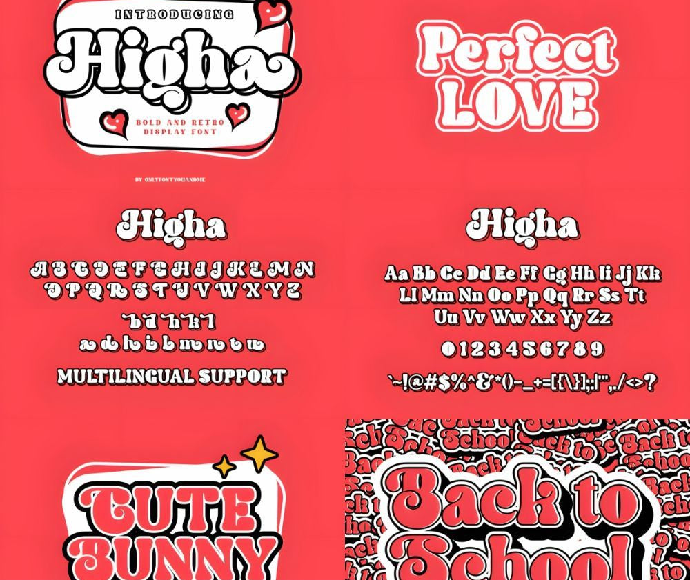 20 Cute English Fonts For PS & Procreate – American Retro Cartoon Graffiti Styles, Commercial Use Allowed – Only $0.5! - pixelpenco