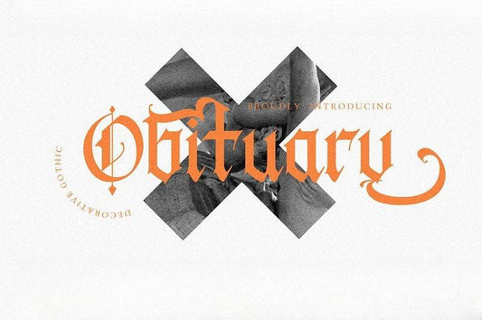 ⚰️ Free Obituary Decorative Gothic Font – Vintage Stylish Typography • Commercial Use ✨ Obituary by Creatype Studio | Vintage & Stylish Typography - pixelpenco