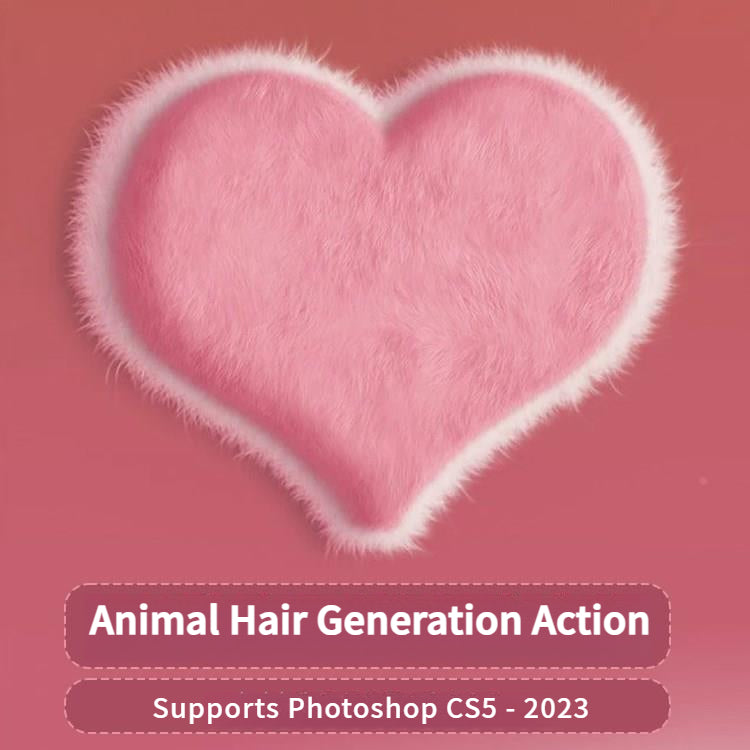Fur Generator 2 For Graphic Designers - Get 4 Fluffy Ears & 2 Sizes, $3 For Photoshop