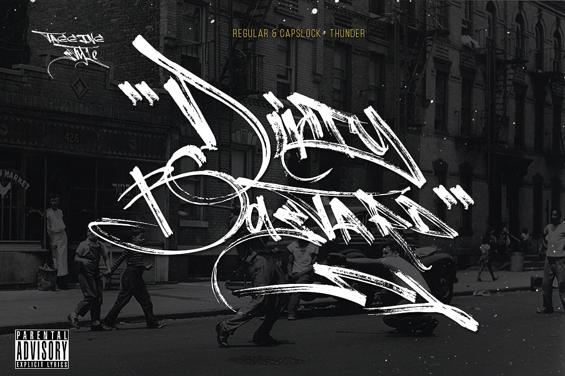 🔥 22 Handwritten Graffiti Splatter Fonts – Procreate & Photoshop Fonts – Commercial Use – Only $0.99 - pixelpenco