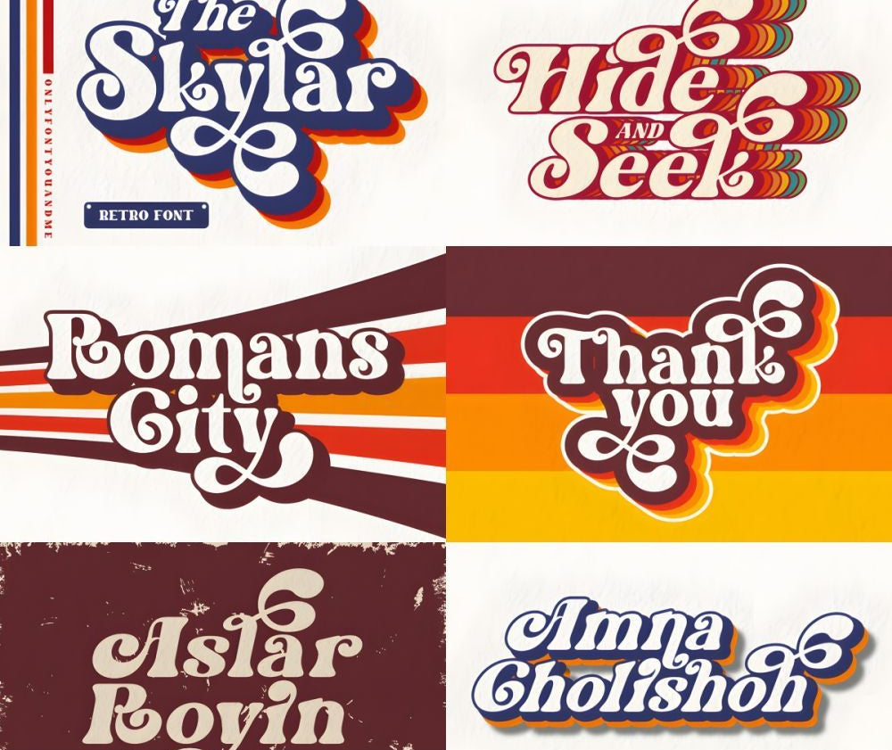 20 Cute English Fonts For PS & Procreate – American Retro Cartoon Graffiti Styles, Commercial Use Allowed – Only $0.5! - pixelpenco