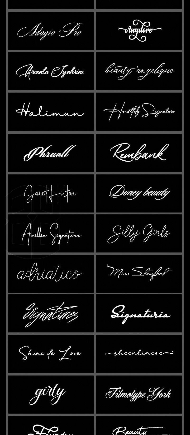 🔥600 Commercial-Use Handwritten Connected English Fonts TTF/OTF|For PS/Procreate/Design|Logo/Wedding/Digital Art Styles – Only $0.4! - pixelpenco