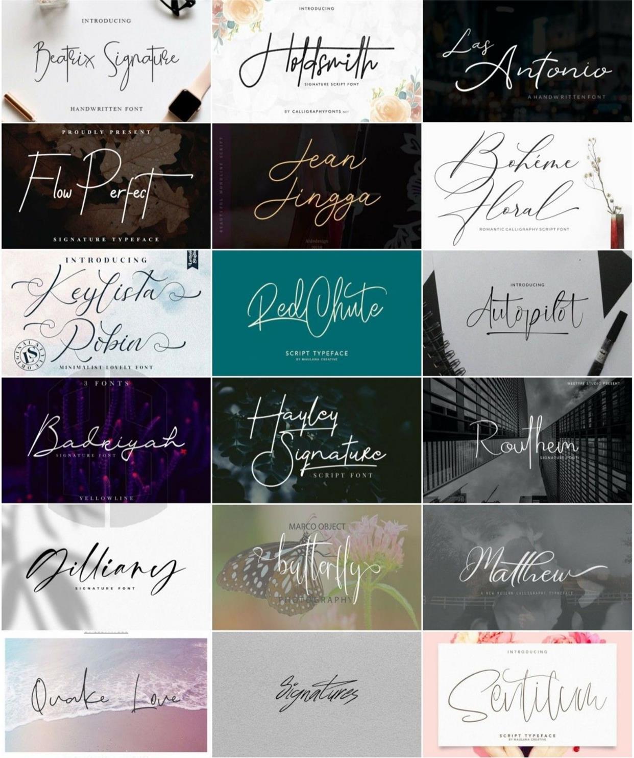 🔥600 Commercial-Use Handwritten Connected English Fonts TTF/OTF|For PS/Procreate/Design|Logo/Wedding/Digital Art Styles – Only $0.4! - pixelpenco