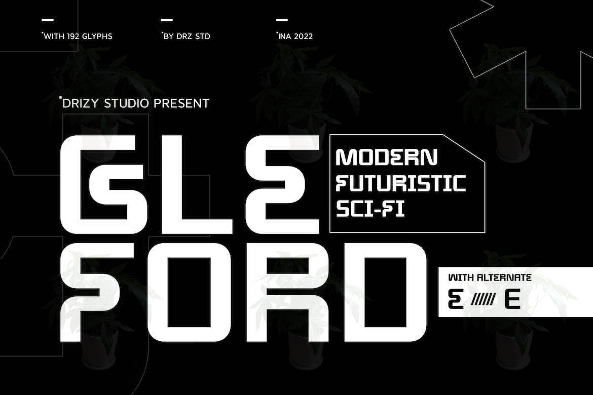 43 Sci-Fi Futuristic Cyber Fonts for PS/Procreate – Commercial Use $1 - pixelpenco