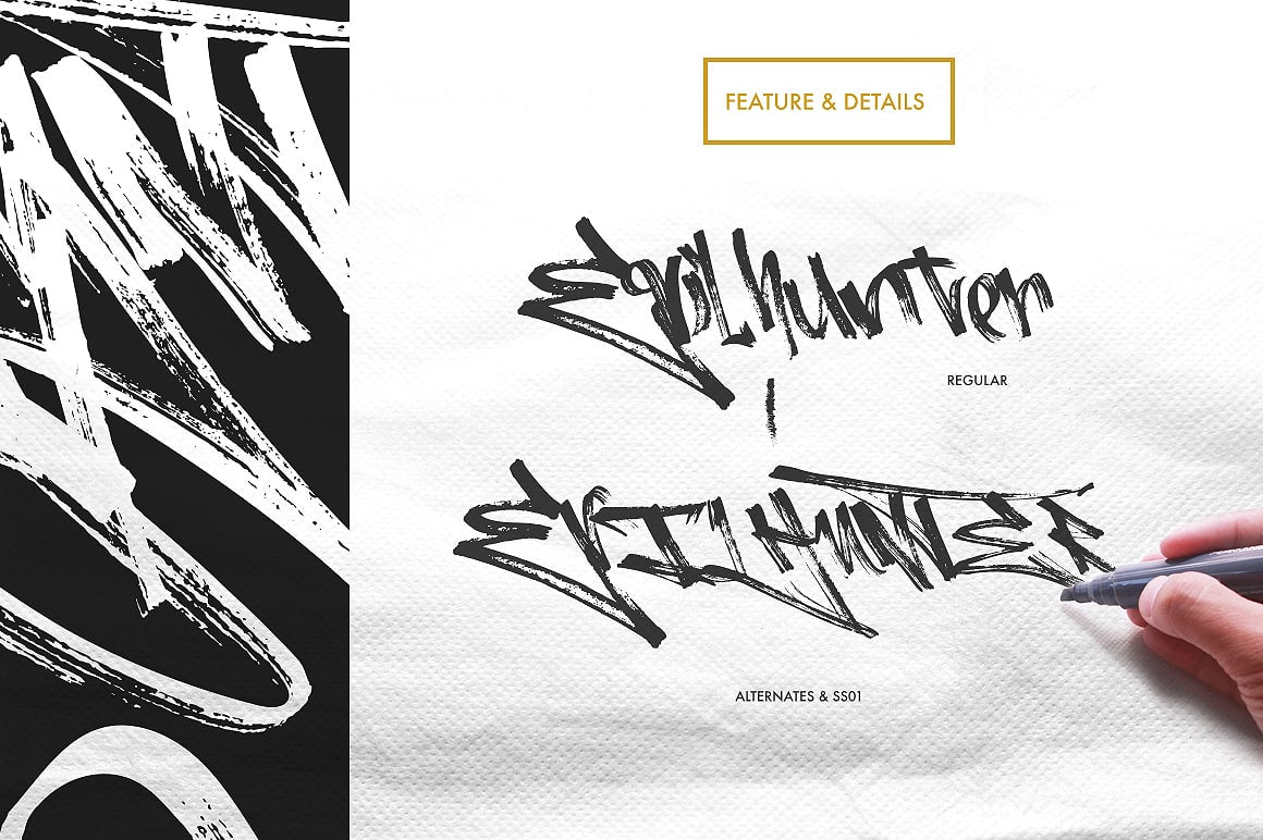 🔥 22 Handwritten Graffiti Splatter Fonts – Procreate & Photoshop Fonts – Commercial Use – Only $0.99 - pixelpenco