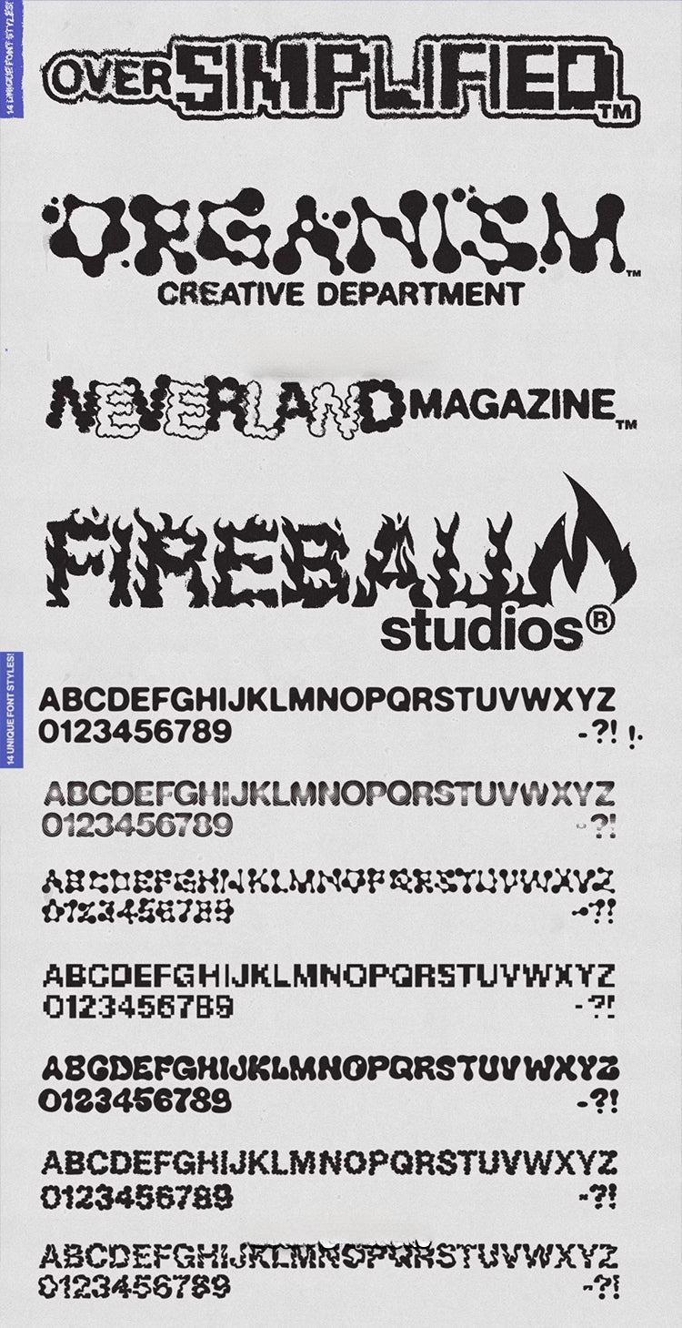 🔥 14 Acid Y2K Cyberpunk Grunge Fonts For Procreate/PS/AI – $0.99 (Multi-Format, Commercial Use) - pixelpenco